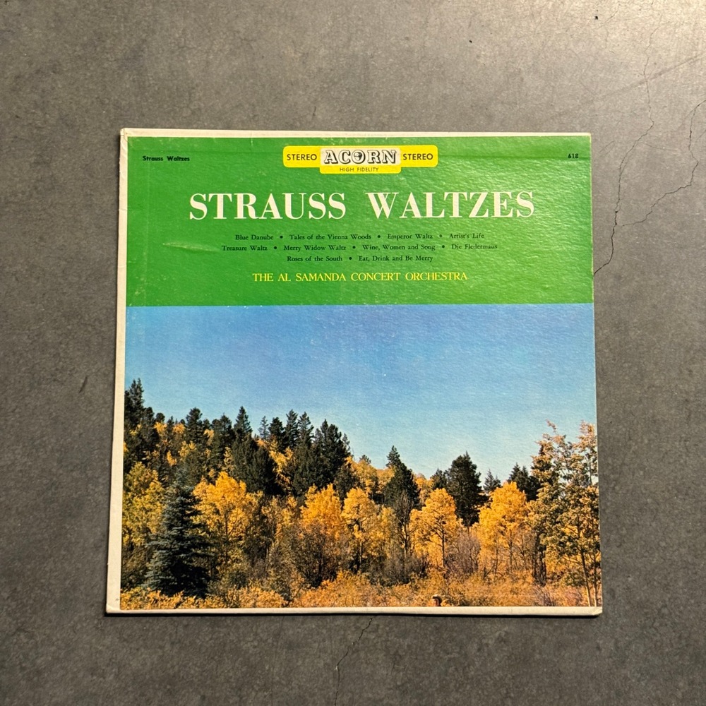 Strauss Waltzes Al Samanda Concert Orchestra Acorn 618 Vinyl LP Stereo Classical